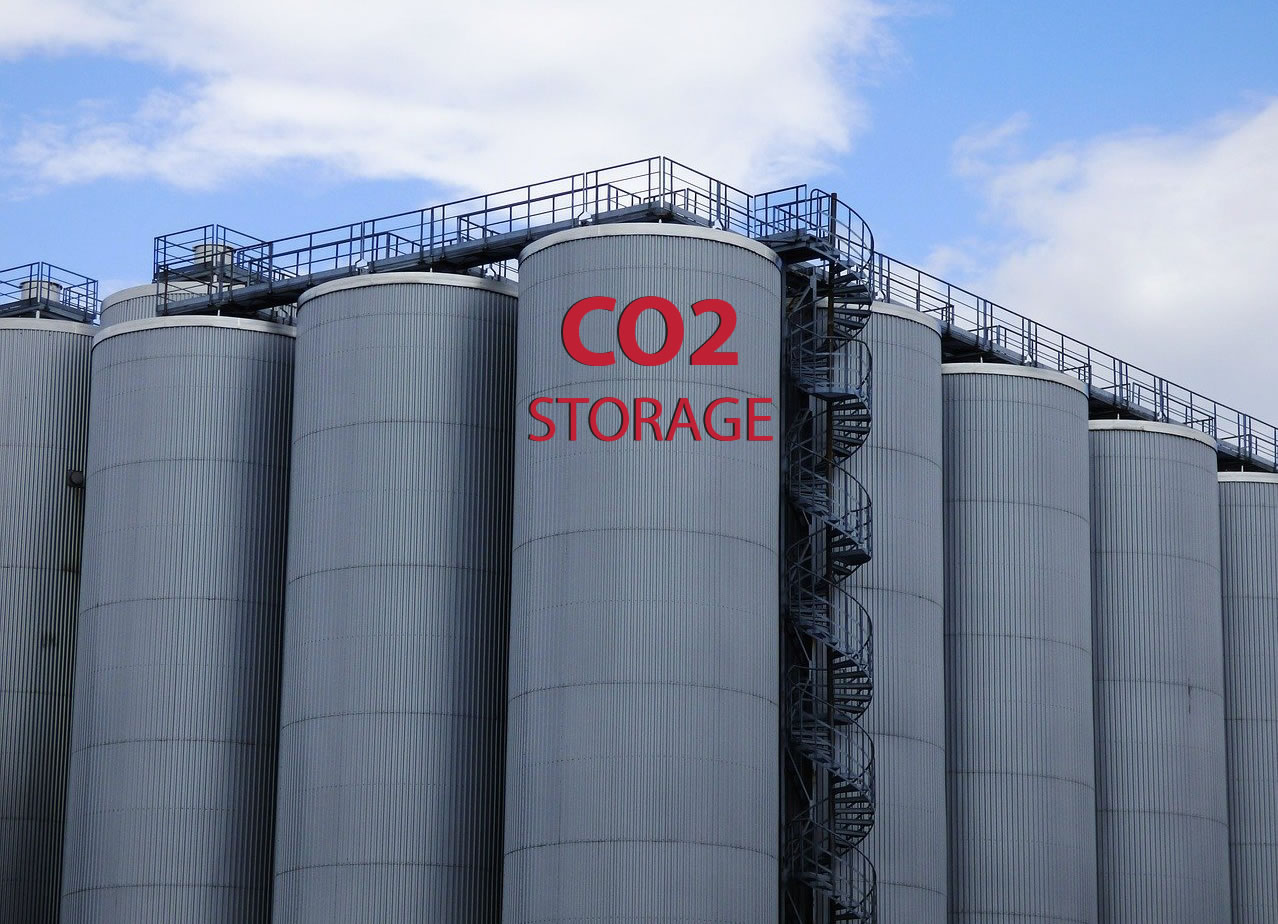 CO2 Long Term Storage Silos