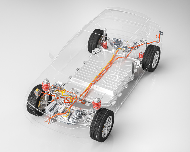 Electric car battery.