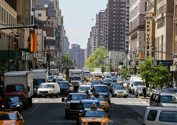 Traffic jam in Manhattan